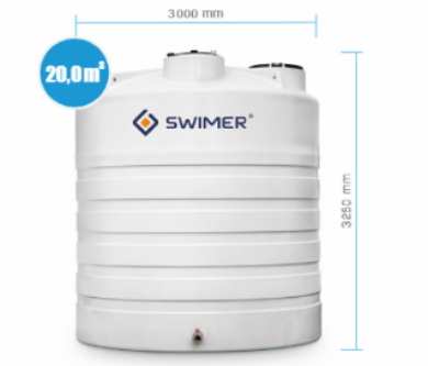 Zbiornik do wody pitnej SWIMER 20000 litrów