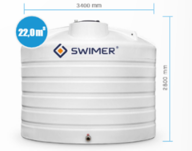 Zbiornik do wody pitnej SWIMER 22000 litrów
