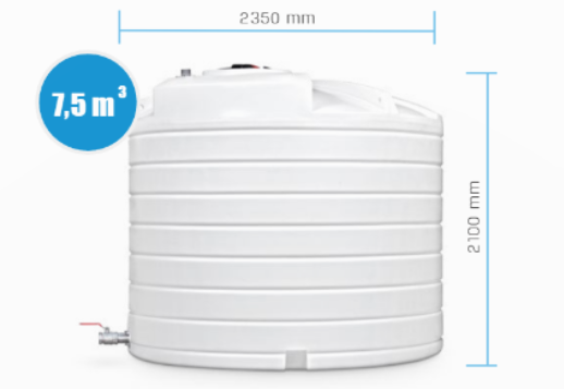 Zbiornik do wody pitnej SWIMER 7500 litrów