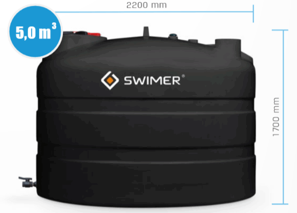 Zbiornik do wody deszczowej SWIMER ECO 5000 litrów