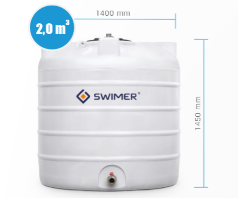 Zbiornik do wody pitnej SWIMER ECO 2000 litrów