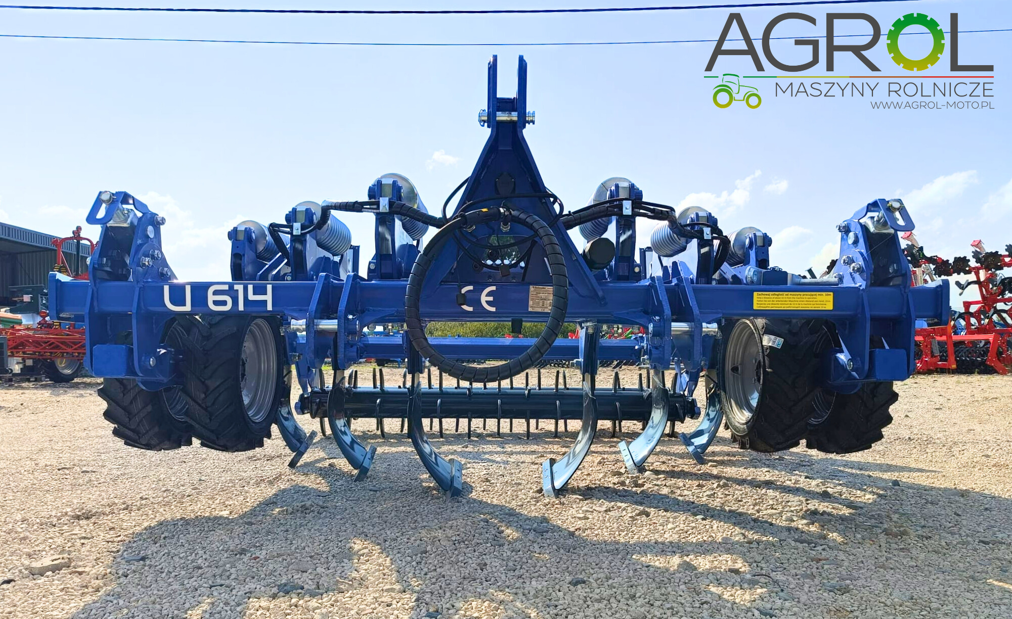 Głębosz z ramą V zab. sprężynowe U614 Rolmako